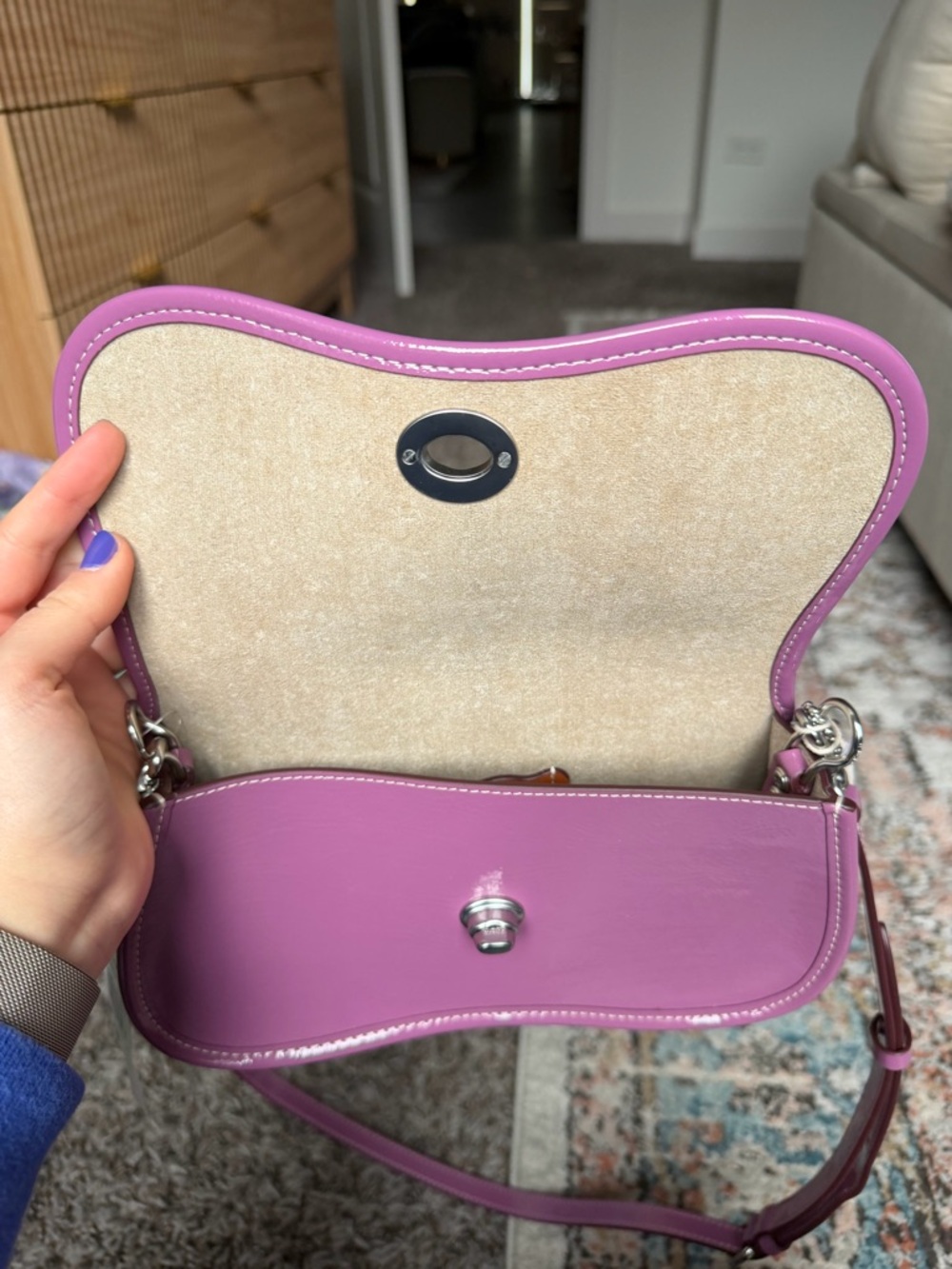 Coachtopia/Coach Wavy Dinky - Lilac Berry - Picture 8 of 11